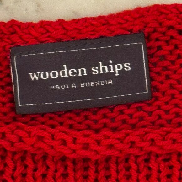 Wooden Ships Paola Buendia Merry Open Knit Sweater Size S/M - Picture 3 of 6